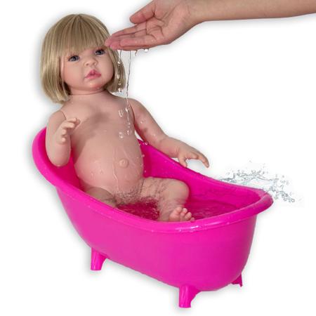 Boneca Bebe Reborn Princesa Barata Envio Rápido Enxoval Luxo - R$ 199,99