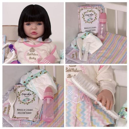 Boneca Reborn Princesa Menina Barata - Com Kit Completo