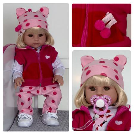 Bebe Reborn Girafinha Boneca Silicone 100% Magazine Luiza LOL - Cegonha  Reborn Dolls - Bonecas - Magazine Luiza