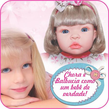 Boneca Bebê Reborn Loira Yasmin Com Enxoval Completo 46cm - Sid-Nyl -  Bonecas - Magazine Luiza