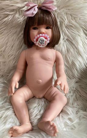 Bebê Reborn Elo Menina Realista corpo silicone macio Enxoval Premium Pode  dar banho - Que Sonho de Nenem - Bonecas - Magazine Luiza