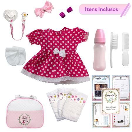 Boneca Bebê Reborn Realista 100% Silicone 20 Itens com Bolsa - Cegonha  Reborn Dolls - Bonecas - Magazine Luiza