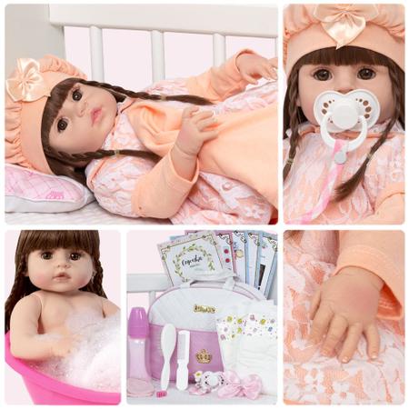 Bebe Reborn Recém-Nascido Super Linda Com Enxoval Completo - Cegonha Reborn  Dolls - Bonecas - Magazine Luiza