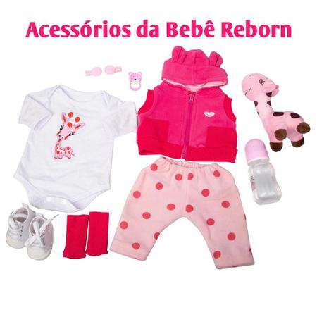 Boneca Bebe Reborn Barata Menina Presente Silicone Mundo Brinquedos  Realista Real - Escorrega o Preço