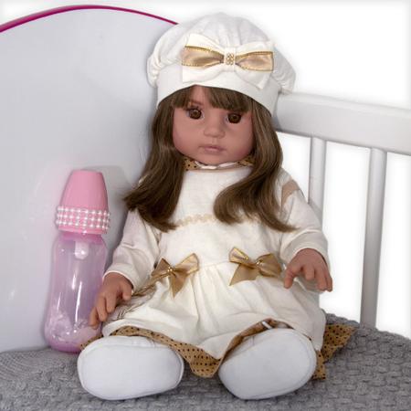 Boneca Bebê Reborn Realista 100% Silicone 20 Itens com Bolsa - Cegonha  Reborn Dolls - Bonecas - Magazine Luiza