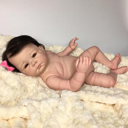 Bebê Reborn Realista, Princesa, Pode tomar Banho no Shoptime