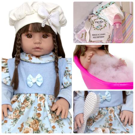 Boneca Bebê Reborn Recém Nascida Menina Com Vários Itens - Bebê Reborn Baby  - Bonecas - Magazine Luiza