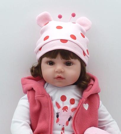 Imagem de Bebê Reborn Silicone Boneca Mariana Delicada 48 cm