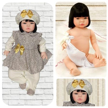 Boneca Bebe Reborn Menina Morena Barata 23 Acessorio De Luxo - Cegonha  Reborn Dolls - Boneca Reborn - Magazine Luiza