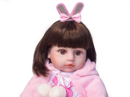 Bebê Reborn Boneca Brastoy De Silicone Rosa Presente para Crianças 55cm Com  Coelhinho de Pelúcia, Magalu Empresas