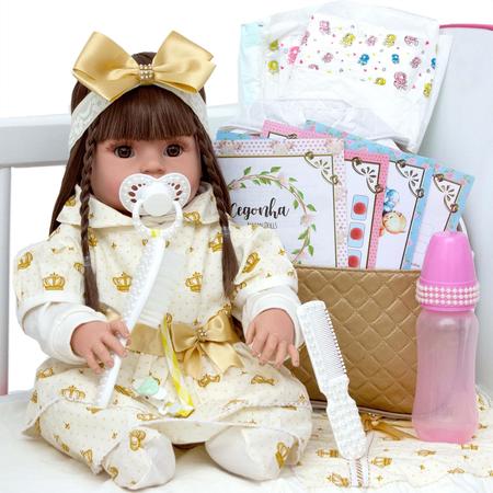 Boneca Bebê Tipo Reborn - Kit Acessórios na Americanas Empresas