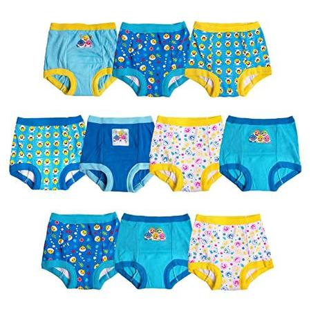 Bebê tubarão unissex bebê Potty Pant Multipacks Training Underwear, Blue  10pk, 18 meses EUA - Baby Shark - Meia-Calça para Bebê - Magazine Luiza