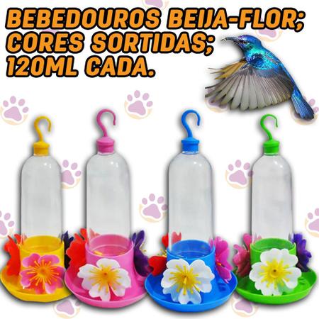 Imagem de Bebedouro Beija-Flor Mini para Aves Pássaros 120mL - Mr. Pet