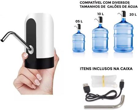 Imagem de Bebedouro de Água com Bomba Elétrica Recarregável por USB