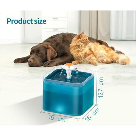 Imagem de Bebedouro Pet Fonte Com Filtro 2 Litros Com Sensor Cães Gato