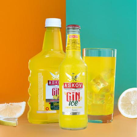 Imagem de Bebida askov ice gin limão siciliano long neck 6 un de 275ml
