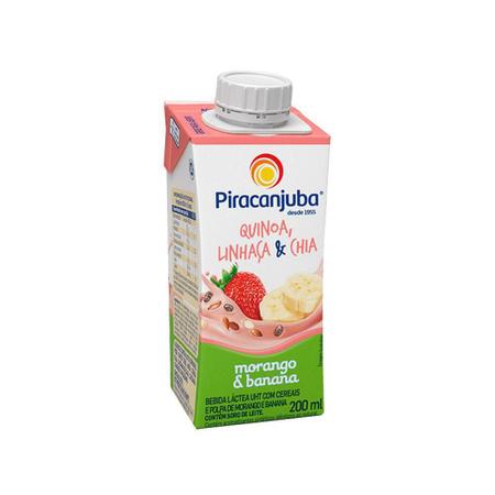 Imagem de Bebida Láctea Piracanjuba Quinoa Morango E Banana 200ml