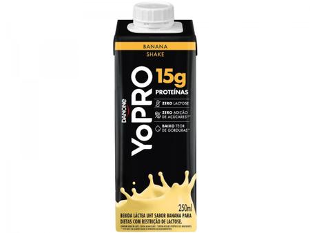 Imagem de Bebida Láctea UHT com 15g de Proteínas YoPRO - Banana Sem Lactose Zero Açúcar 250ml