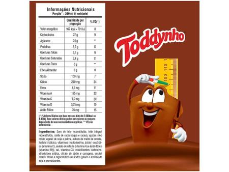 Avaliações de clientes: Toddynho Achocolatado - Bebida láctea  UHT, sabor chocolatey, 200ml