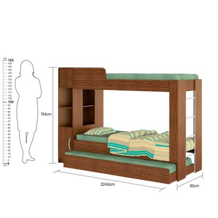 Imagem de Beliche Cama Auxiliar Ditália Treliche CM-15 Diamond