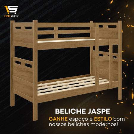 Imagem de Beliche solteiro jaspe - vira duas camas 100% mdf - Entrega Imediata - Fenix