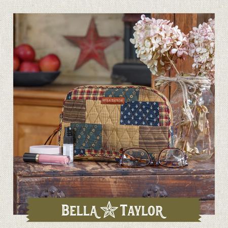 Bella Taylor Primitivo Patch Grande Algodão Acolchoado Maquiagem Bolsa Cosmética Imagem de Bella Taylor Primitivo Patch Grande Algodão Acolchoado Maquiagem Bolsa Cosmética