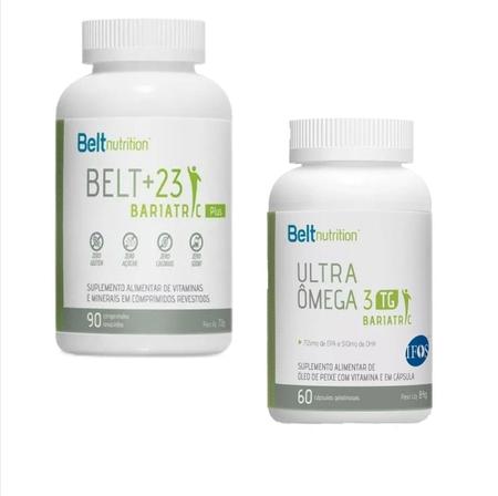Belt+23 Bariatric Plus + Belt Ômega 3 Bariatric TG - Belt Nutrition Imagem de Belt+23 Bariatric Plus + Belt Ômega 3 Bariatric TG