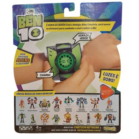 Brinquedo Relógio Omnitrix Ben 10 Modificador De Voz Sons - Miko Toys