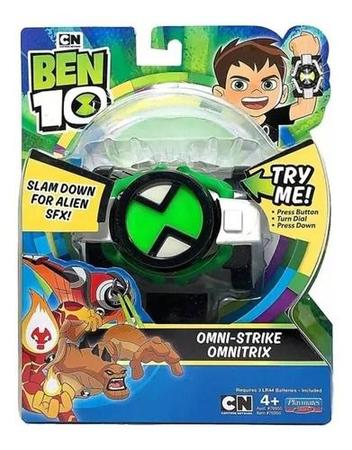 Ben 10 Relogio - Omnitrix Omni-Strike 10 Aliens Com Luz E Som Sunny -  Relógio Masculino - Magazine Luiza