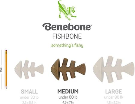 Imagem de Benebone Mordedor Para Cães Fishbone Brinquedo Nylon M