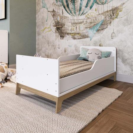 Imagem de Berço 3 em 1 Mini Cama Sofá Certificado Inmetro Favo de Mel 001 Branco - Completa Móveis