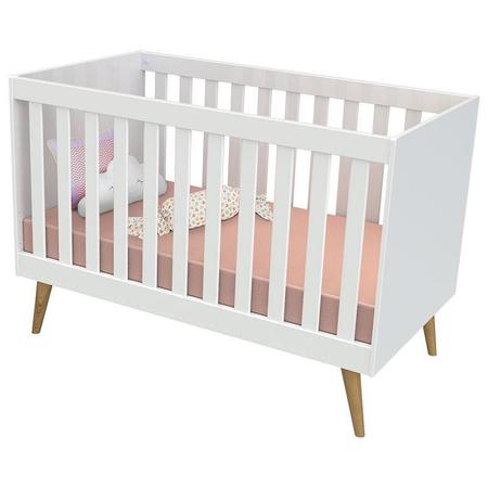 Berço Americano Ludmila e Guarda Roupa 3 Portas Duda Branco Acetinado Bétula - Carolina - Carolina Baby Imagem de Berço Americano Ludmila e Guarda Roupa 3 Portas Duda Branco Acetinado Bétula - Carolina
