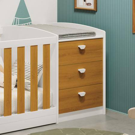 Imagem de Berco e comoda de bebe portatil americano  3 em 1 moises Mini cama Baby Infantil Quarto Móveis Montessoriana Multifuncional Moisés 