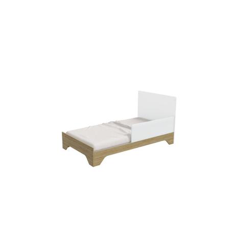 Imagem de Berço e Cômoda Moveis Peroba Retro Popy MDF Branco Carvalho