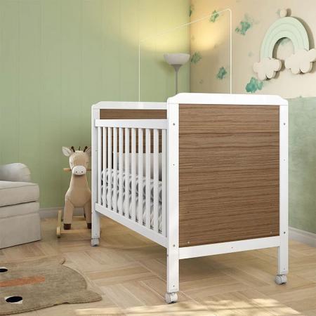 Imagem de Berço Mini Cama 2 em 1 Americano em MDF Cloe Móveis Peroba