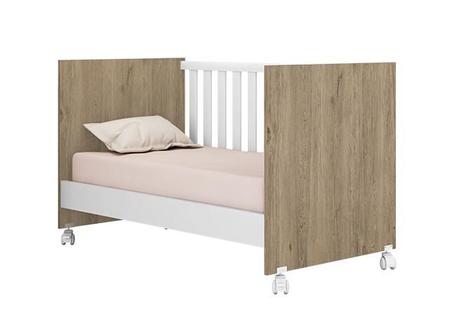 Imagem de Berço Mini Cama 2 Em 1 (Americano) Quarto Infantil Bebê 4 Rodinhas/Rodízios Doce Sonho 1344