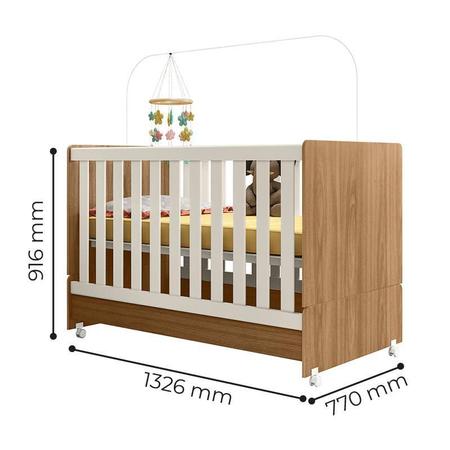 Imagem de Berço Mini Cama Encanto com Colchão Supreme - Peternella Móveis