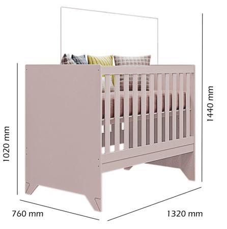 Imagem de Berço Mini Cama Maya Rose Móveis Canaã