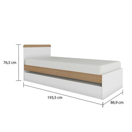 Imagem de Berço Mini Cama Vini com Cama Auxiliar Peroba