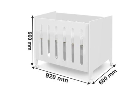 Imagem de Berço Moisés Branco Com Suporte Mosquiteiro + Colchão