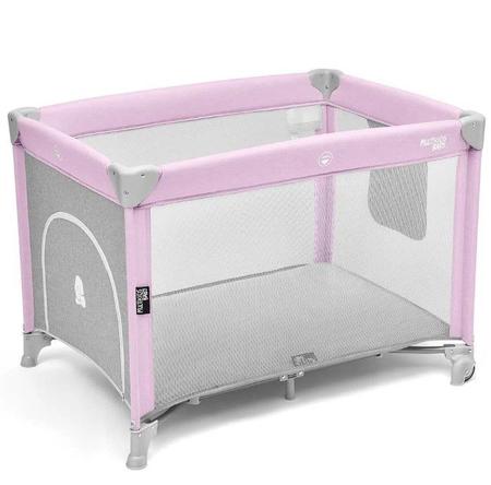 Imagem de Berço Portátil e Cercado Chiqueirinho Para Bebê Rosa Multikids 0 à 15Kg 2 Alturas - MULTIKIDS BABY