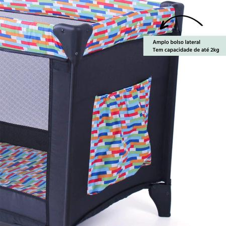 Berço Sleep Colorê 0 Meses a 10Kg com Mosquiteiro 2 Alturas - Voyage - Dorel Imagem de Berço Sleep Colorê 0 Meses a 10Kg com Mosquiteiro 2 Alturas - Voyage