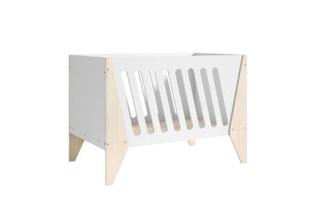 Imagem de Berço/vira cama infantil com suporte mosquiteiro - cor branco- linha hope - r&s móveis