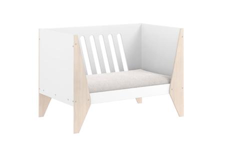 Imagem de Berço/vira cama infantil com suporte mosquiteiro - cor branco- linha hope - r&s móveis