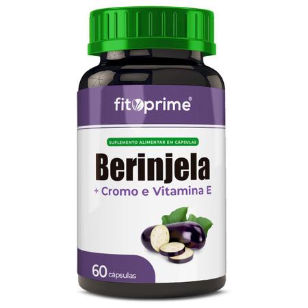 Berinjela + cromo e vitamina e 60cps fitoprime Imagem de Berinjela + cromo e vitamina e 60cps fitoprime