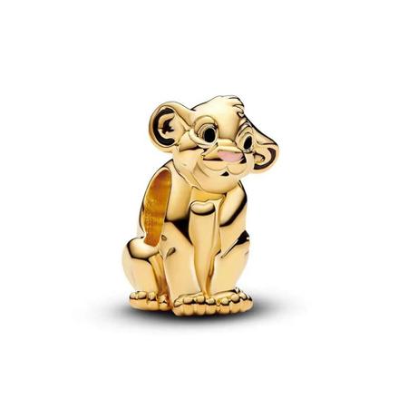 Imagem de Berloques de Prata S925 Simba para Pulseira Pandora - Feitos à Mão - Disney Rei Leão