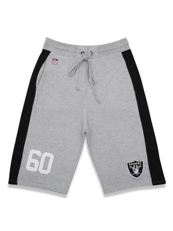 Bermuda basica oakland raiders nfl preto cinza cinza mescla preto new era Bermuda Esportiva Magazine Luiza
