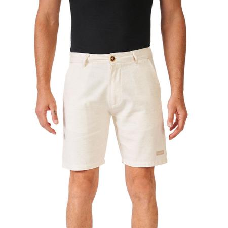 Bermuda Casual Masculina Acostamento Off White Imagem de Bermuda Casual Masculina Acostamento Off White