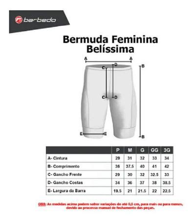 Imagem de Bermuda de Ciclismo Feminina Barbedo Belíssima Com Bolso - Forro Gel