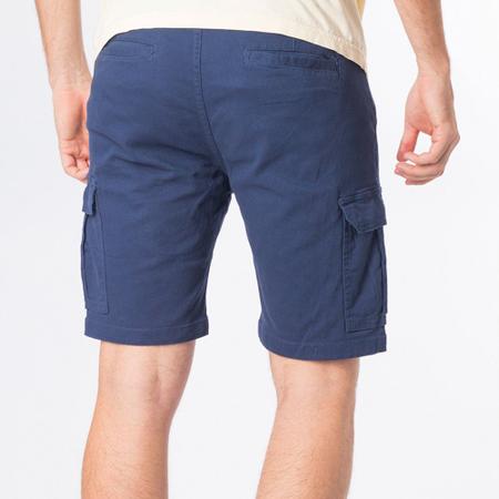Bermuda De Sarja Masculina Cargo Lisa Casual Com Bolsos - Zafina Imagem de Bermuda De Sarja Masculina Cargo Lisa Casual Com Bolsos